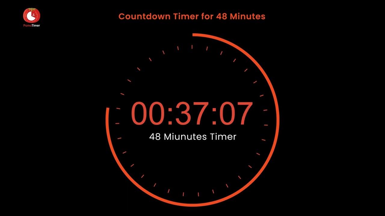 48 Minute Timer PomoTimer YouTube