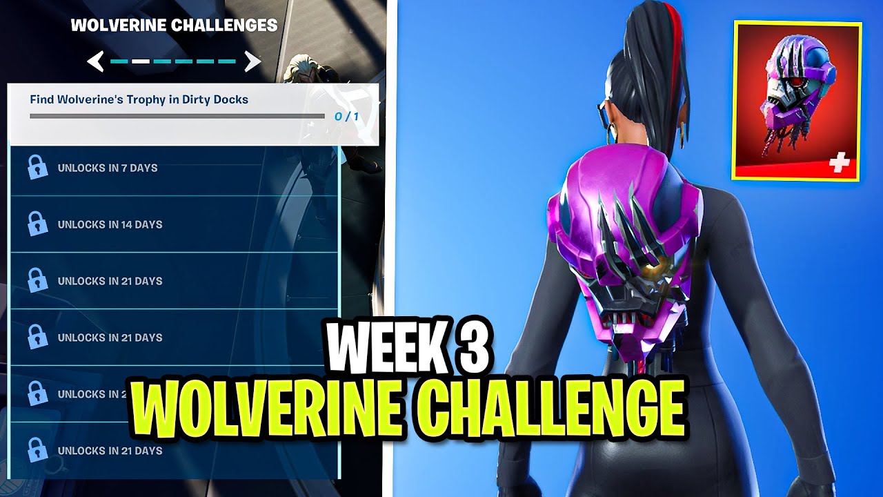 How to Unlock "Wolverine's Trophy" Back Bling! Week 3 Wolverine