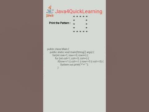 Square Star Pattern Question in java || Placement Series || # ...