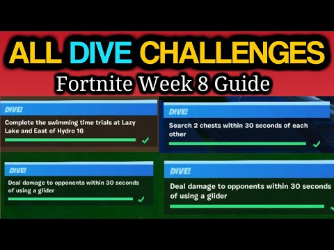 Video: Fortnite Dive! Daftar Tantangan Untuk Minggu 8
