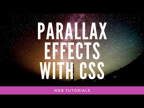 Amazing Parallax Effects with just CSS | No JavaScript | Web Tutorials
