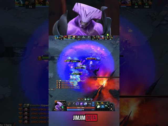 200 iq 1v5 Solo Defend Rampage #dota2 #shorts #rampage #facelessvoid class=