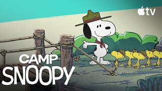 Snoopy and the Beagle Scouts Cross a Scary Bridge! | Camp Snoopy Season 1 Clip | Apple TV