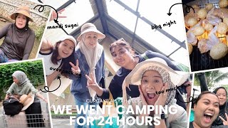 WE WENT CAMPING FOR 24 HOURS!!! (mandi sungai & diy bbq night)