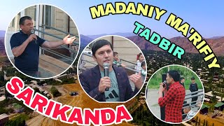 Sarikanda MFY-da "Madaniyat va ma'rifat oyligi" doirasida  tadbir  bo'lib o'tdi.