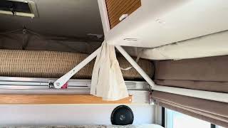 2008 Hallmark Milner 6MK pop up camper lowering from inside 