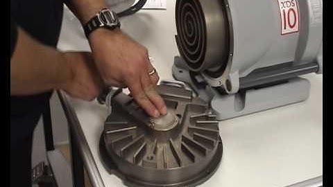 Edwards Vacuum Pump XDS5 and XDS10 Tip Seal Change