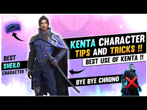 FREE FIRE KENTA CHARACTER BEST TIPS AND TRICKS?|| BETTER THEN CHRONO ?? KENTA VS CHRONO !!