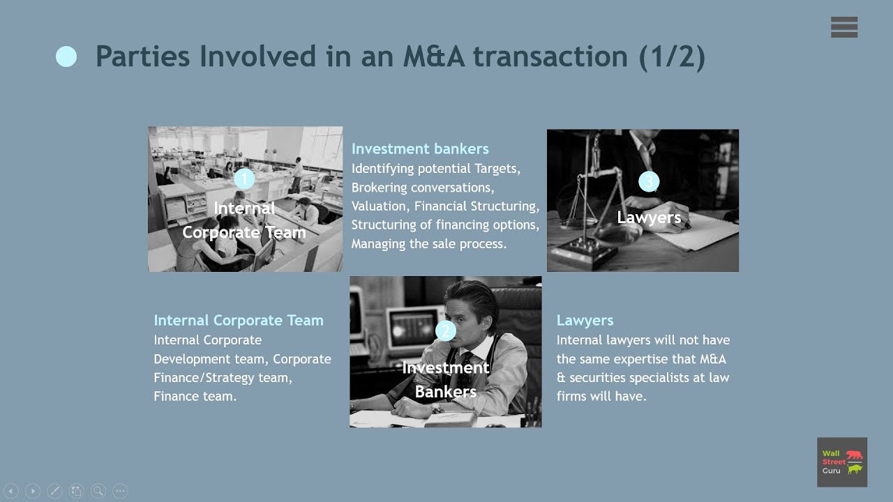 Who is involved in a Mergers & Acquisitions (M&A) transaction - YouTube