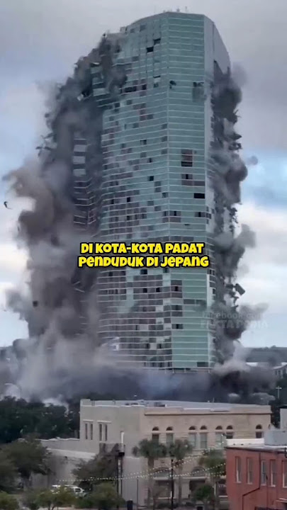 Cara Jepang Bongkar Gedung Tanpa Suara & Debu | Teknologi Pembongkaran Canggih! #shorts