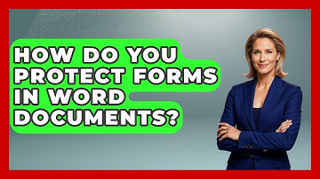 How Do You Protect Forms In Word Documents? - Docs and Sheets Pro