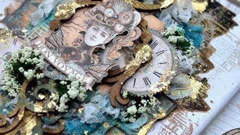 Stamperia HOP - Mixed Media Canvas Tutorial by Olga Bielska