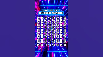 I Spotted 2 DIFFERENT Numbers in 5 seconds - 1% pass this quiz! #shorts #quiz #shortsfeed #test