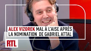 Alex Vizorek est très mal à l'aise après la nomination de Gabriel Attal