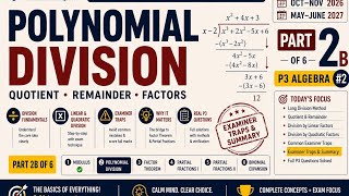 9709 Pure Math 3 | Polynomial Division Explained (2/2) | Algebra Series #2 | CAIE A Level (traps)