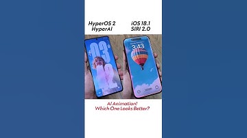 Apple iOS Siri 2.0 Animations vs HyperOS 2 HyperAI Animations 🤖 #anynox