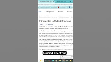 Unified Checkout #unifiedcheckout #cybersource #clicktopay #paymentgateway #applepay #googlepay