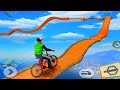 BMX Cycle Stunt Racing 3D: New Bicycle Games 2023 - Bike Impossible Stunts 3d - Android Gameplay