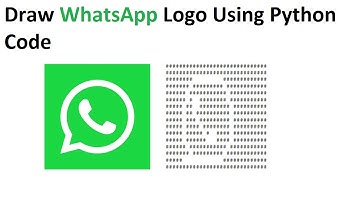 Draw WhatsApp Logo Using Python Code