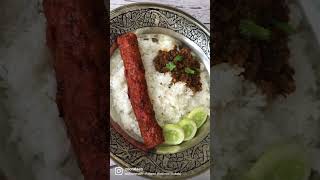 Dinner scenes.. kebab aanchar(pickle) and keema. #shorts #kashmir #kebab #food #kashmiri #yummy