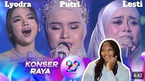 Lesti Kejora - Putri Ariani - Lyodra "Insan Biasa" Getarkan Jiwa | Konser Raya Indosiar REACTION