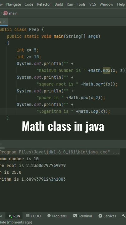 math class in java - YouTube
