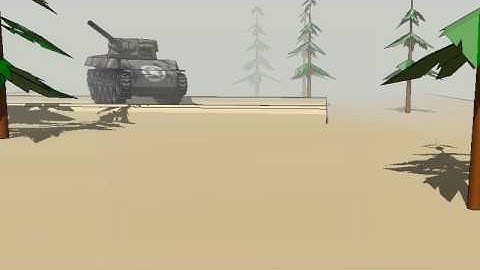 WW2 tanks 3d sketchyphysics animation