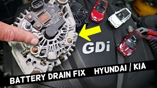 FIX BATTERY DRAIN DEAD BATTERY AFTER CAR SITTING FOR 2-3 DAY HYUNDAI KIA GDI