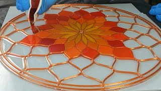 Resin Art Stained Glass Circle