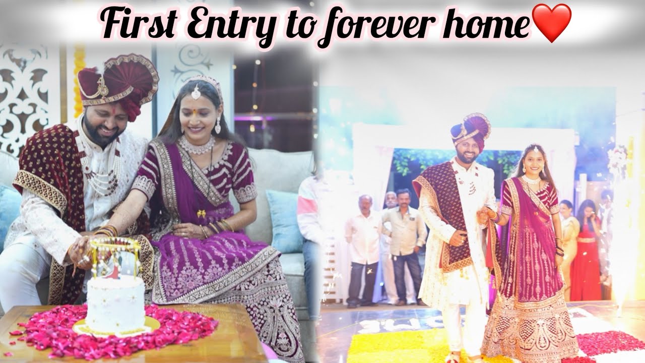 Bride Entry | First Entry to forever home | Surprise | Lifetime Memories #brideentry #bridal #groom