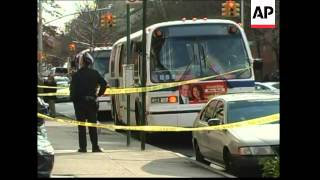 New York City police are questioning a man in the killing of an on-duty bus driver who was stabbed i
