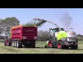 Grassilage 2016 mit Claas Jaguar 960 u. 2. XXL-Abfuhrgespannen Teil 1.