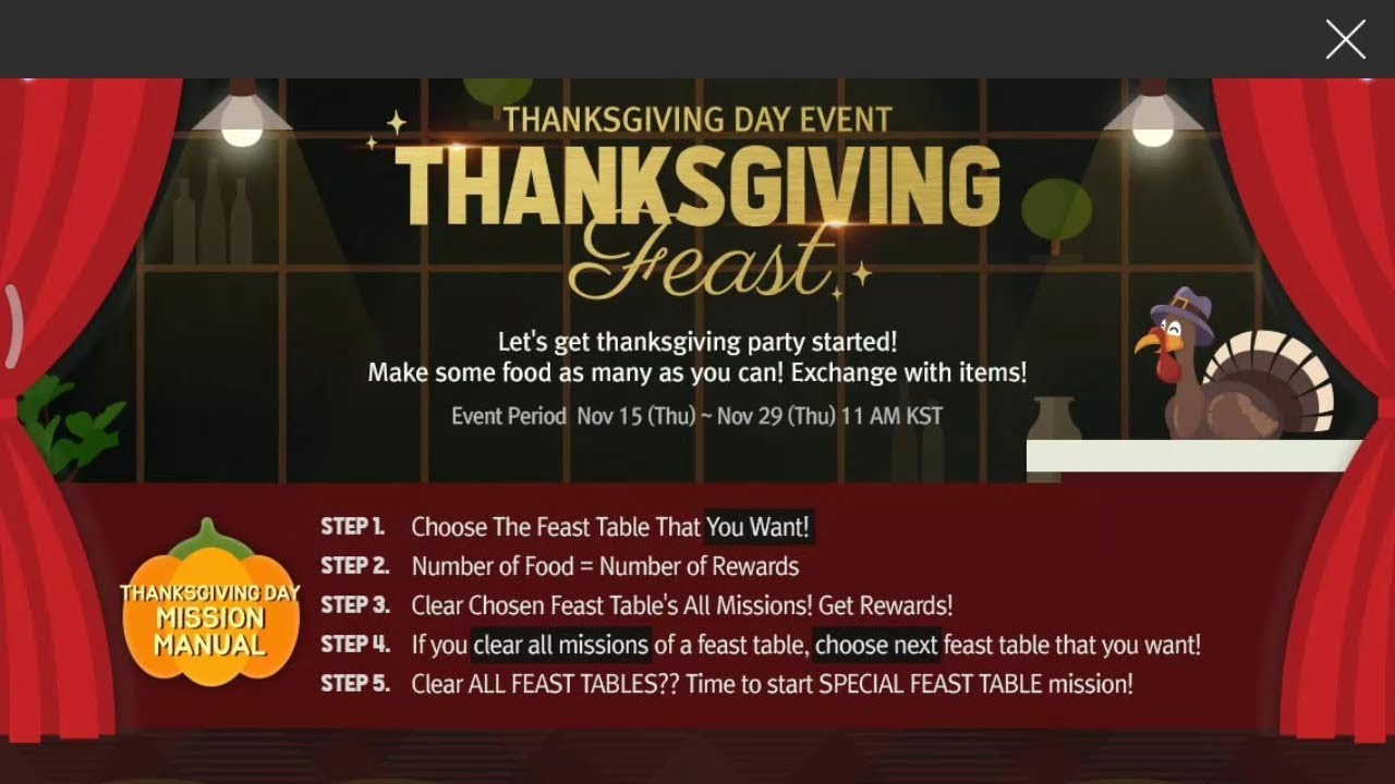 Thanksgiving Event, Thanksgiving Package, Outro What Am I To You