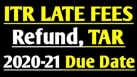 Due date Extend - ITR Filing 2020-21 & TAR Filing 2020-21