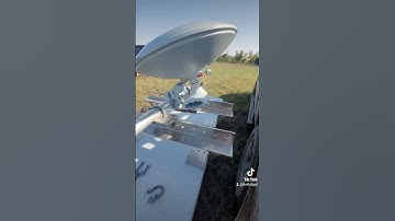Custom Aluminum Standoff with Kp dish and #cambiumnetworks 400c. #wisp #telecom #technology
