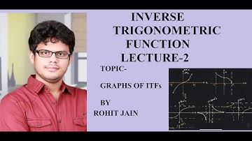 Graphs of Inverse Trigonometric function Lec-2 XII by Rohit Jain sir