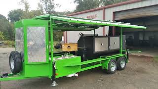 Fully loaded custom built next generation 500, Reverse flow cook trailer for Jackson Vealey.