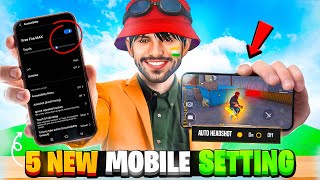 Top 5 Most Dangerous [ MOBILE ] Settings 🔥| That Makes You Headshot King - Free Fire screenshot 3