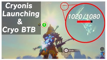 Botw - How to Launch Yourself and Enemies Into The Sky (Cryonis Launching)
