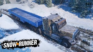 SnowRunner #3 - Hành Trình Vượt Tuyết Đi Chở Hàng Bằng Xe Đầu Kéo screenshot 3