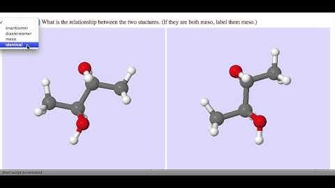 Illustrating chirality with Jmol