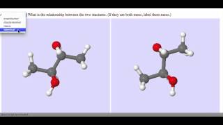 Illustrating chirality with Jmol