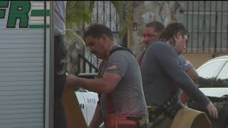 Family escapes North Miami house fire, drone video reveals damage
