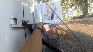 How to mount solar powered 5000 btu window AC in a sprinter van pt 1