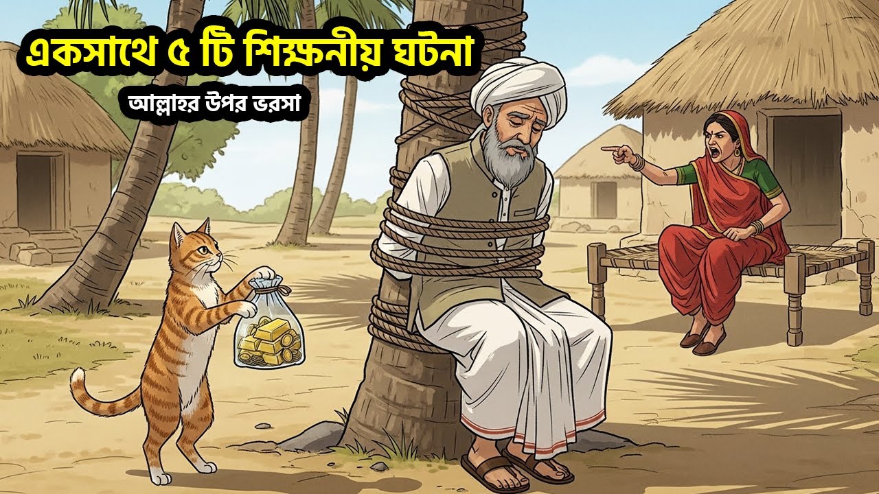 সত্য ঘটনা অবলম্বনে একসাথে ৫ টি শিক্ষনীয় ঘটনা | ইসলামিক শিক্ষনীয় গল্প | True Story Bangla
