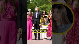 Infanta Sofía knows she’s been left out.#celebrity #infantasofía #princessleonor #kingfelipe