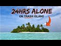 I Stayed On A DESERTED ISLAND For 24hrs and what I discovered was DISGUSTING...