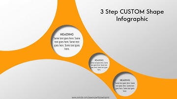 38.Create 3 Step Custom shape Infographic|Powerpoint Infographics|Graphic design|Free Template