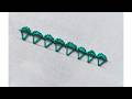 Most unique borderline embroidery design || Fantastic borderline tutorial