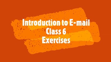 Introduction to E- mail, Question answers, Chapter 9, Class 6, IT Planet CBSE
